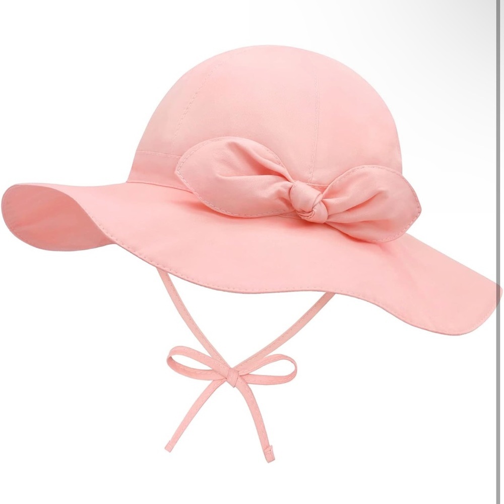 Charming Pink Sun Hat with Bow